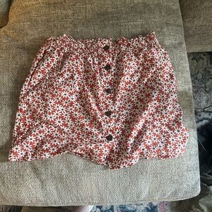 Madewell floral skirt size L